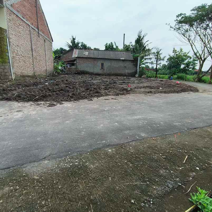 tanah kavling siap bangun lokasi pedesaan wedi klaten