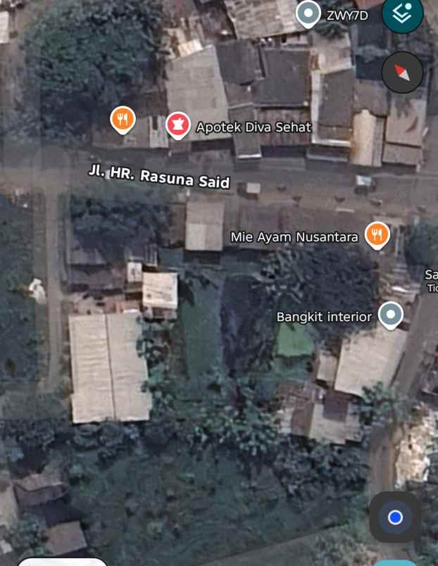 tanah strategis depan kantor kecamatan pinang