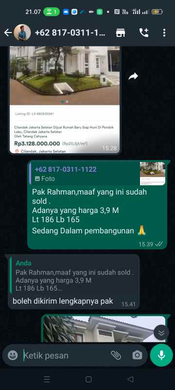 dijual ruko gudang kantor cileungsi