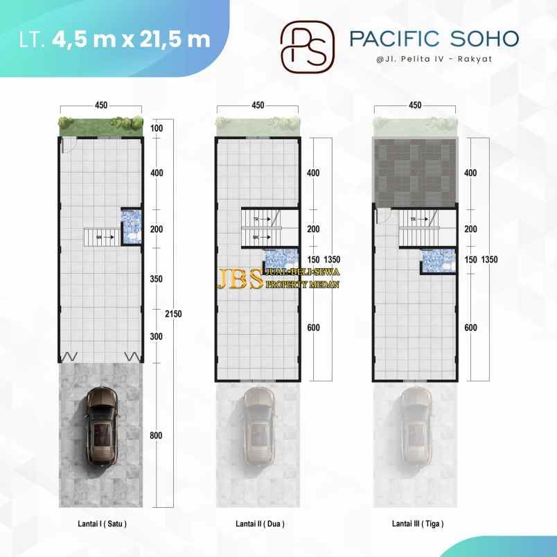 dijual ruko gudang kantor pasific soho jl pelita 4