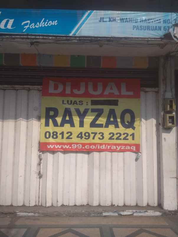 dijual ruko gudang kantor tepi jalan kh wachid