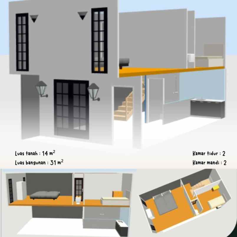 dijual rumah batu ampar kramatjati