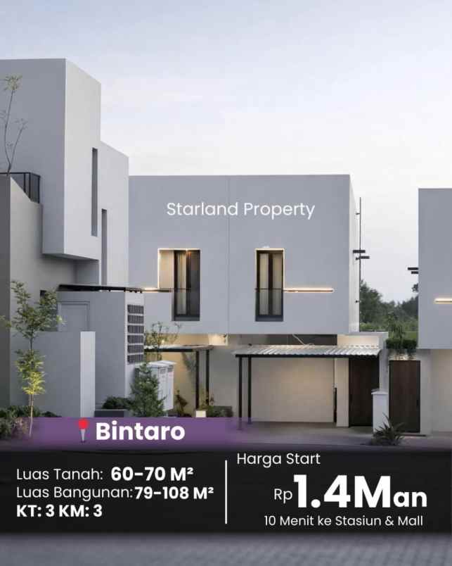 dijual rumah bintaro