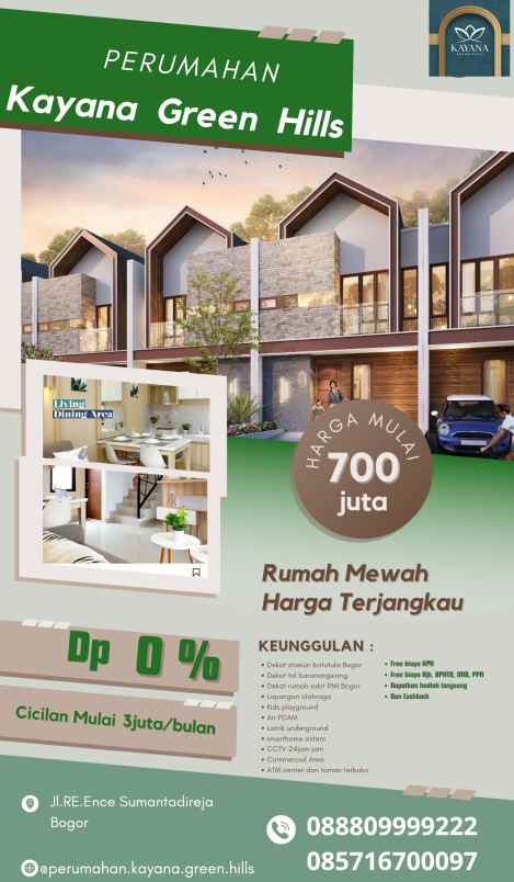 dijual rumah bogor