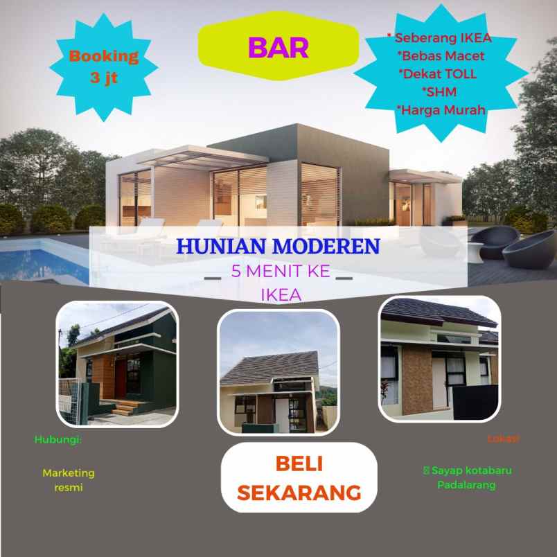 dijual rumah bojonghaleuang