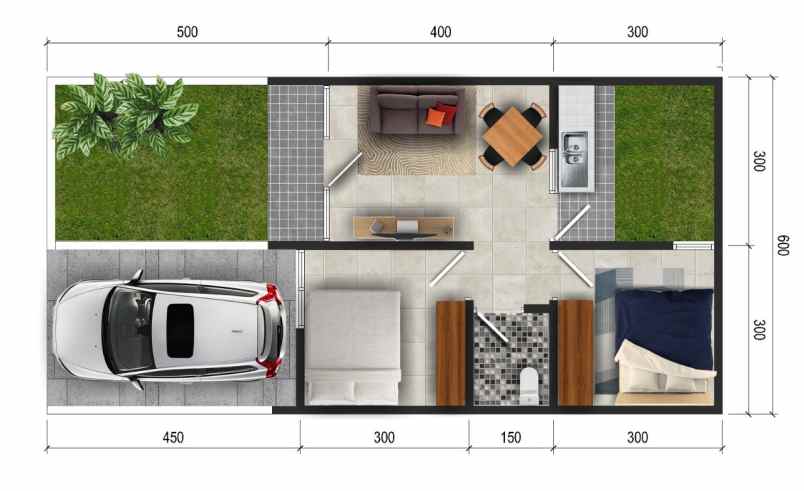 dijual rumah bunga cinta lestari regency