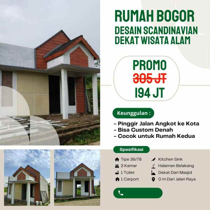 dijual rumah ciampea