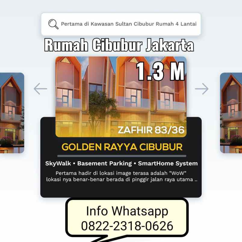 dijual rumah cibubur