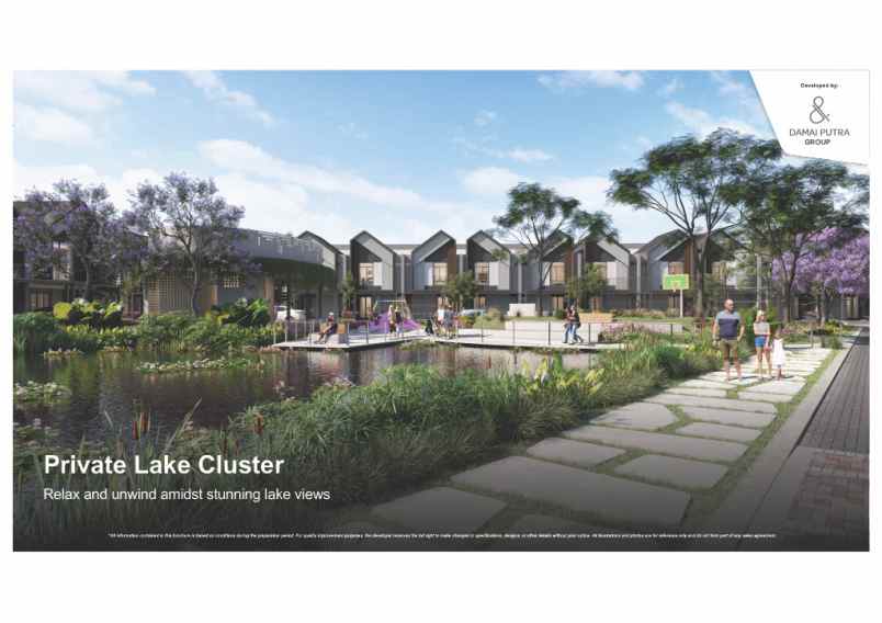 dijual rumah cluster navara harapan indah