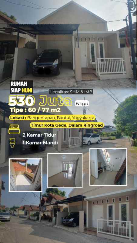 dijual rumah dalam ringroad jogja