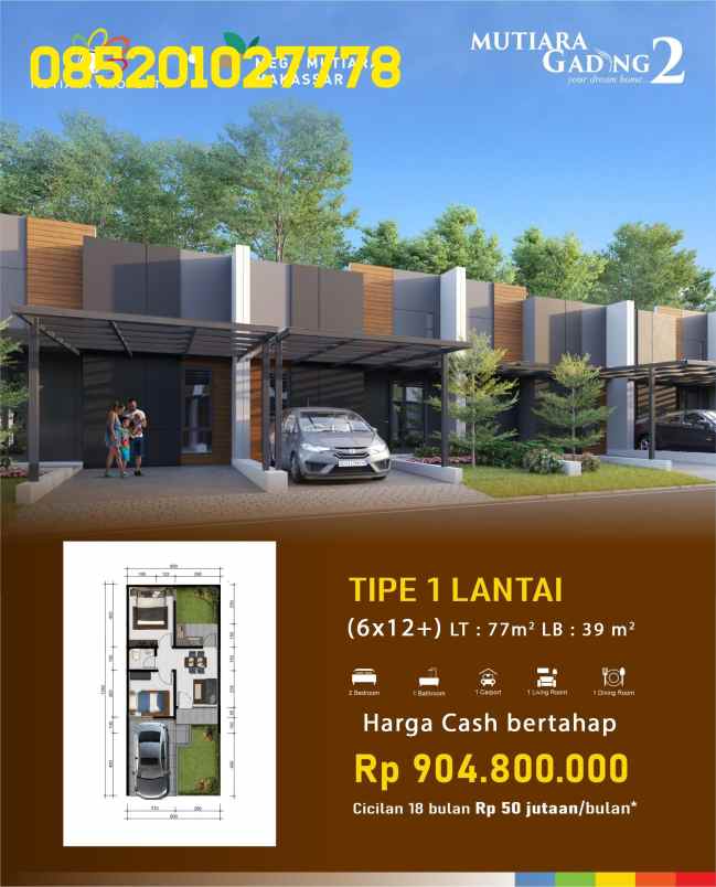 dijual rumah daya kota makassar