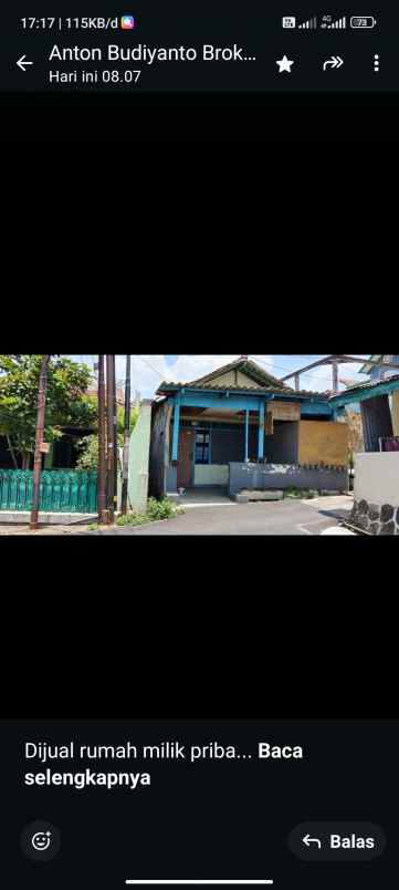 dijual rumah dihitung tanah aja di jatingaleh semarang