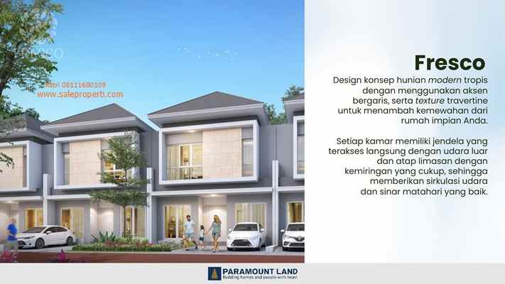 dijual rumah fresco gading serpong