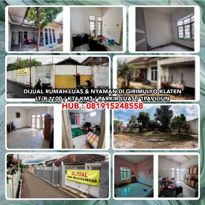 dijual rumah girimulyo klaten