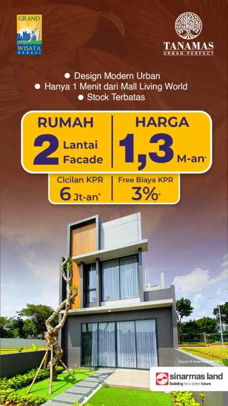 dijual rumah grand wisata