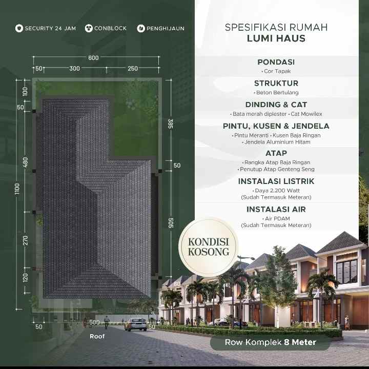 dijual rumah jalan alumunium 1 krakatau