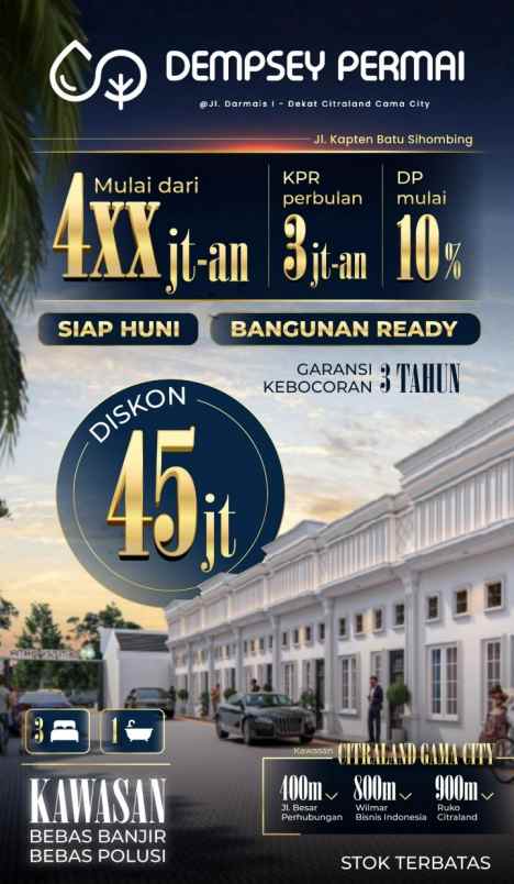 dijual rumah jalan alumunium 1 krakatau