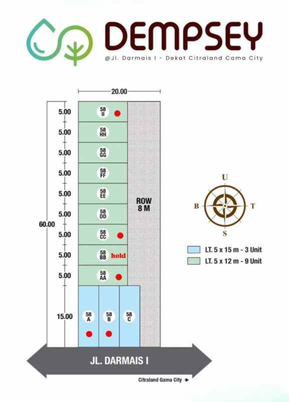 dijual rumah jalan alumunium 1 krakatau