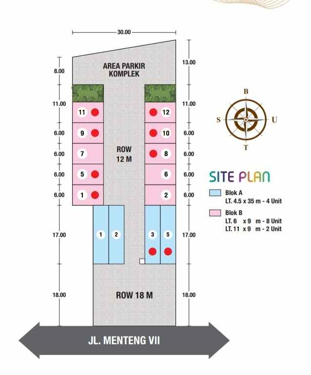 dijual rumah jalan menteng 7 denai ar