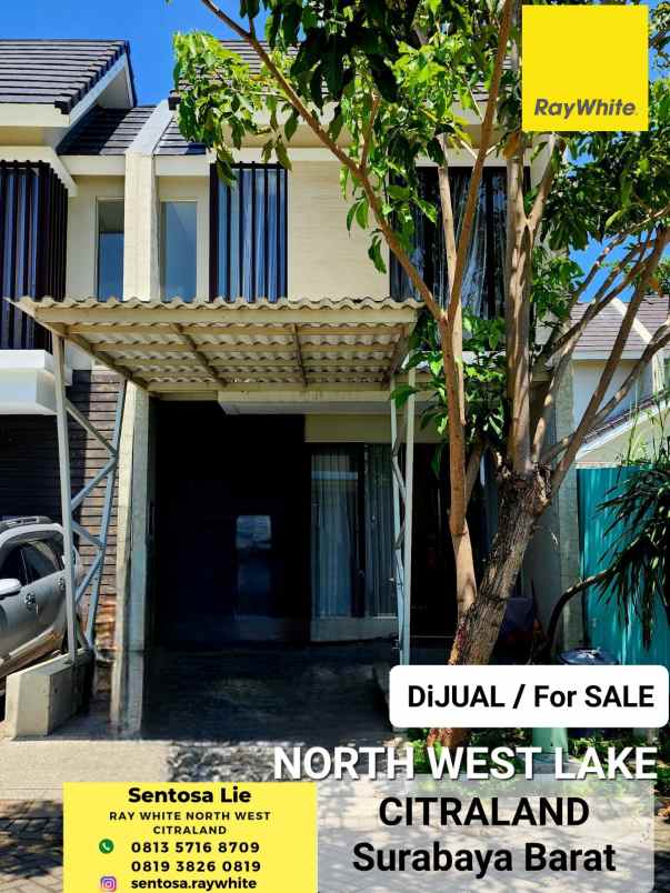 dijual rumah jalan north west lake