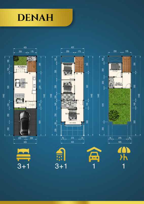 dijual rumah jalan praja dalam g