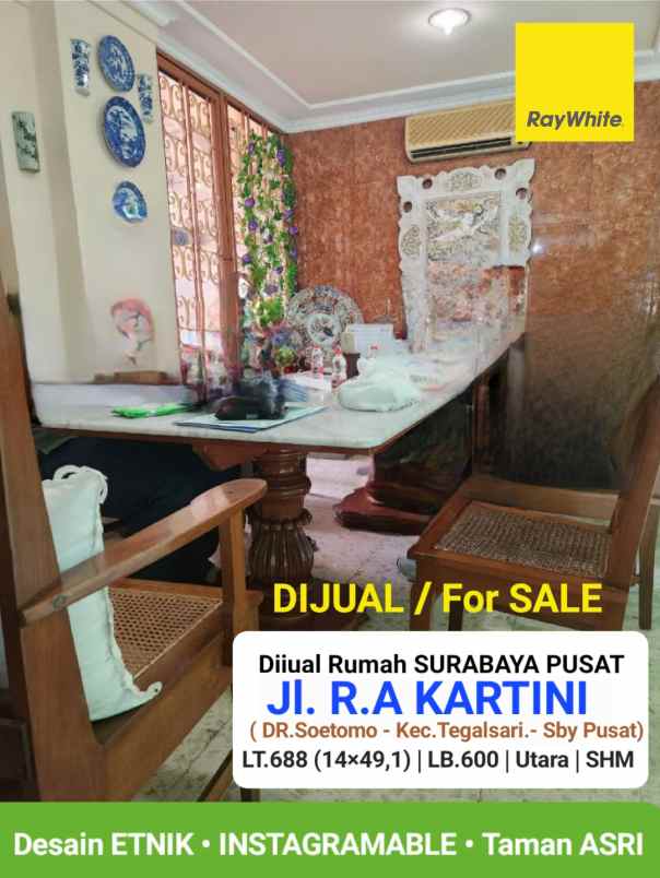 dijual rumah jalan r a kartini