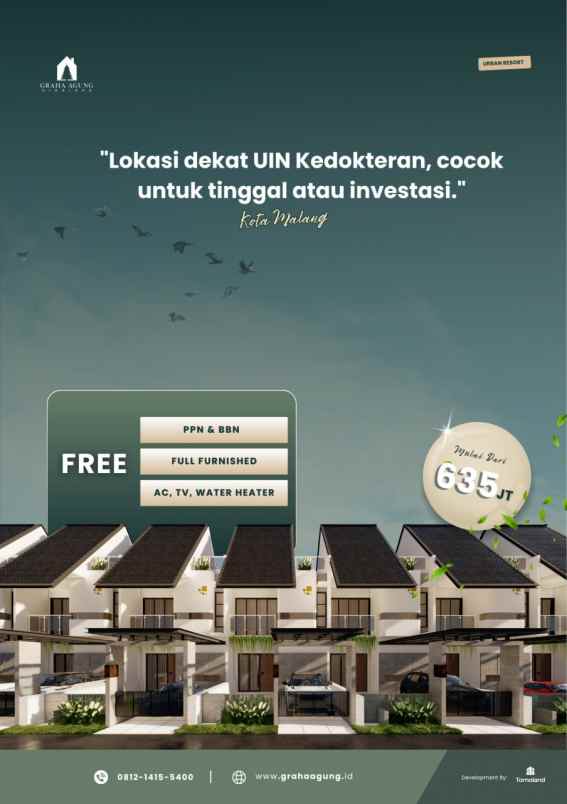 dijual rumah jl chili joyogrand blok