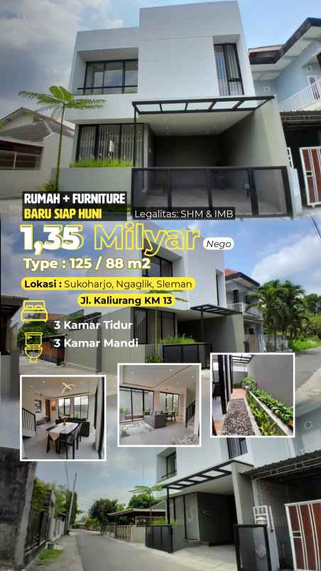 dijual rumah jl kaliurang km 13