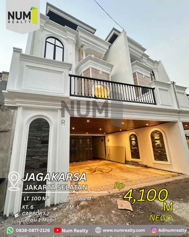 dijual rumah jl moch kahfi 1
