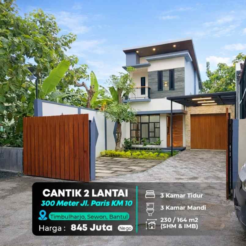 dijual rumah jl parangtritis km 10