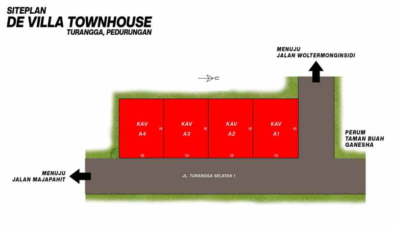 dijual rumah jl turangga