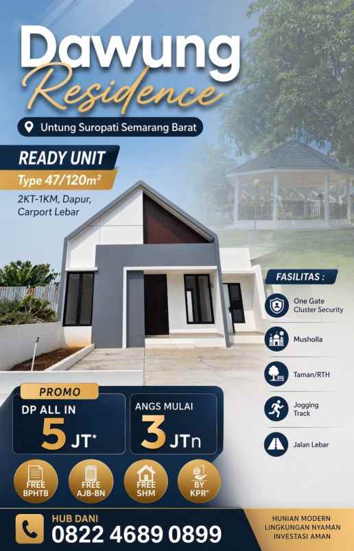 dijual rumah jl untung suropati