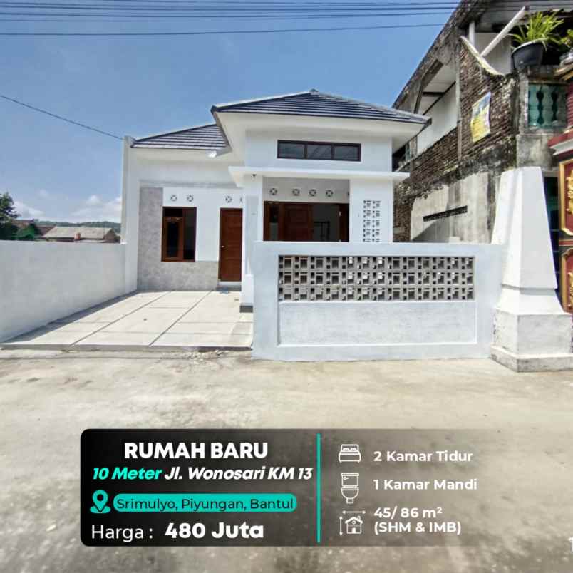 dijual rumah jl wonosari km 13