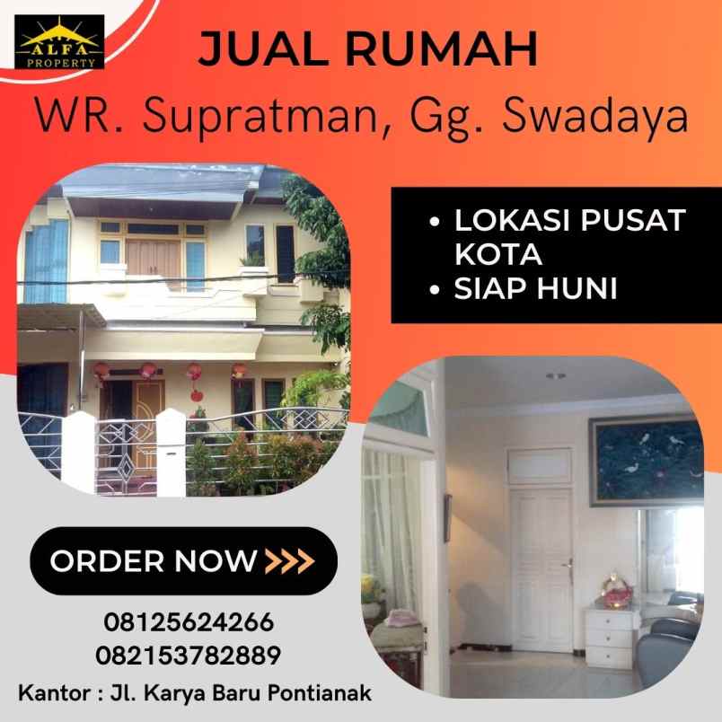 dijual rumah jl wr supratman gg swadaya