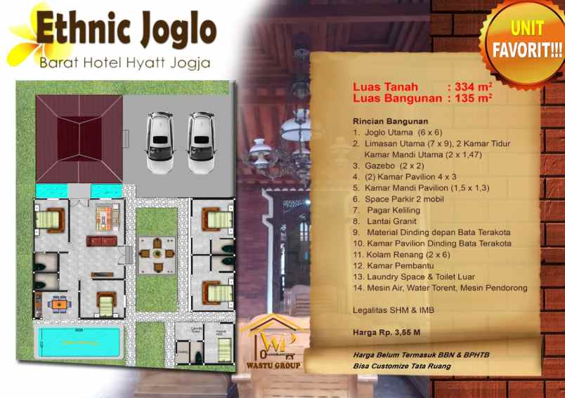 dijual rumah joglo di jogja area palagan