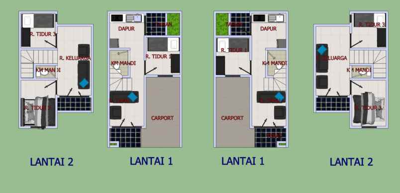 dijual rumah kalisari ps rebo jakarta timur