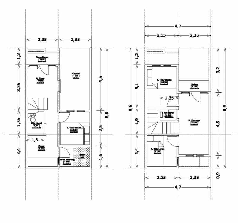 dijual rumah kalisari ps rebo jakarta timur