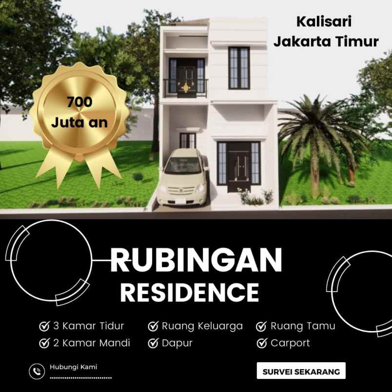 dijual rumah kalisari ps rebo jakarta timur