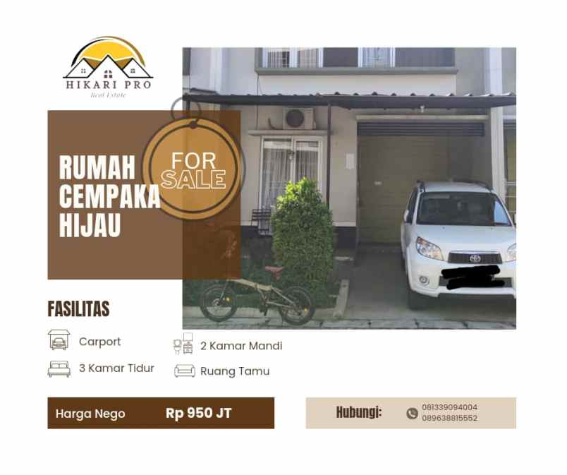 dijual rumah kec cicendo