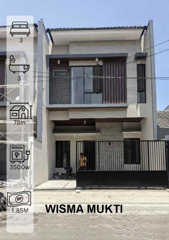 dijual rumah klampis wisma mukti