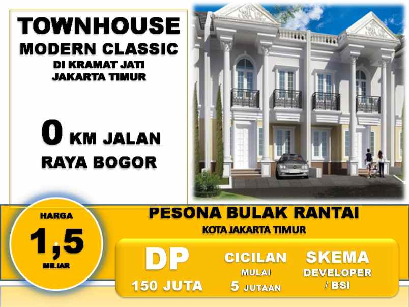 dijual rumah kramat jati jaktim