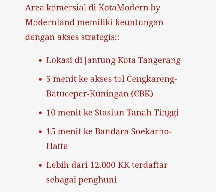 dijual rumah modernland tangerang
