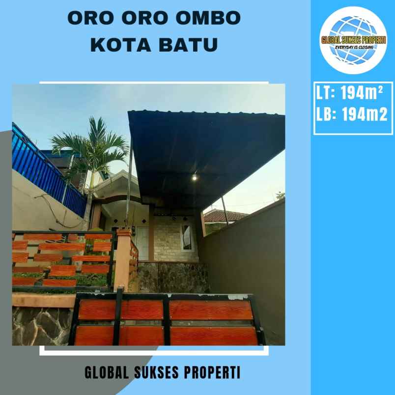 dijual rumah oro oro ombo batu