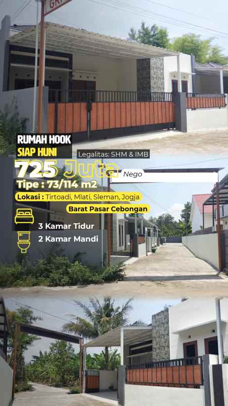 dijual rumah pasar cebongan