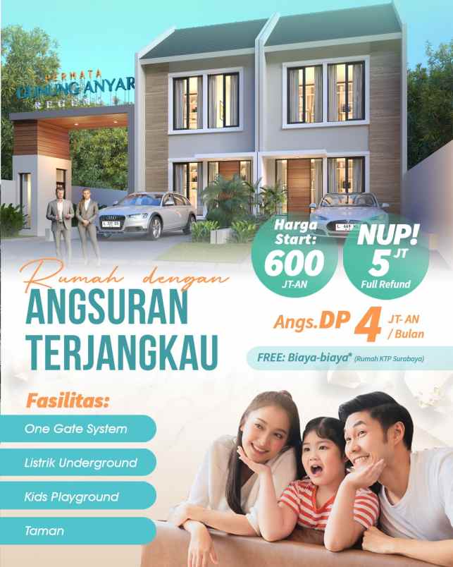 dijual rumah permata gunung anyar