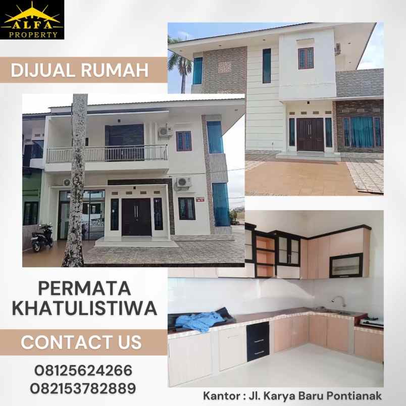 dijual rumah permata khatulistiwa kota pontianak