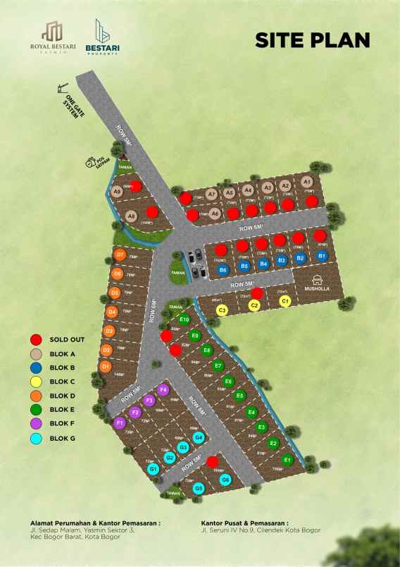 dijual rumah perumahan taman yasmin bogor