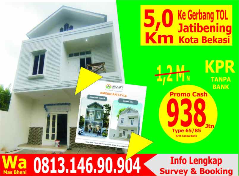 dijual rumah pondok gede