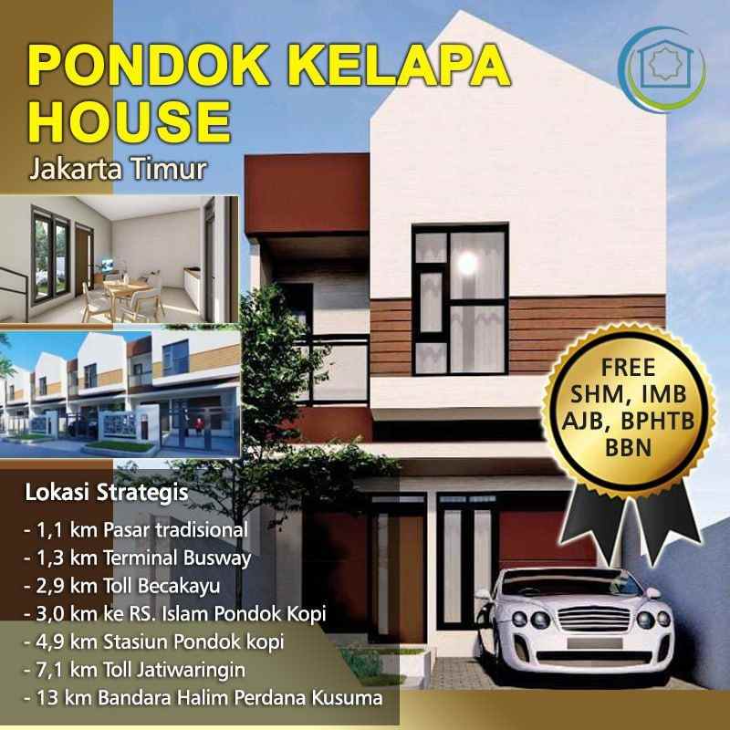 dijual rumah pondok kelapa