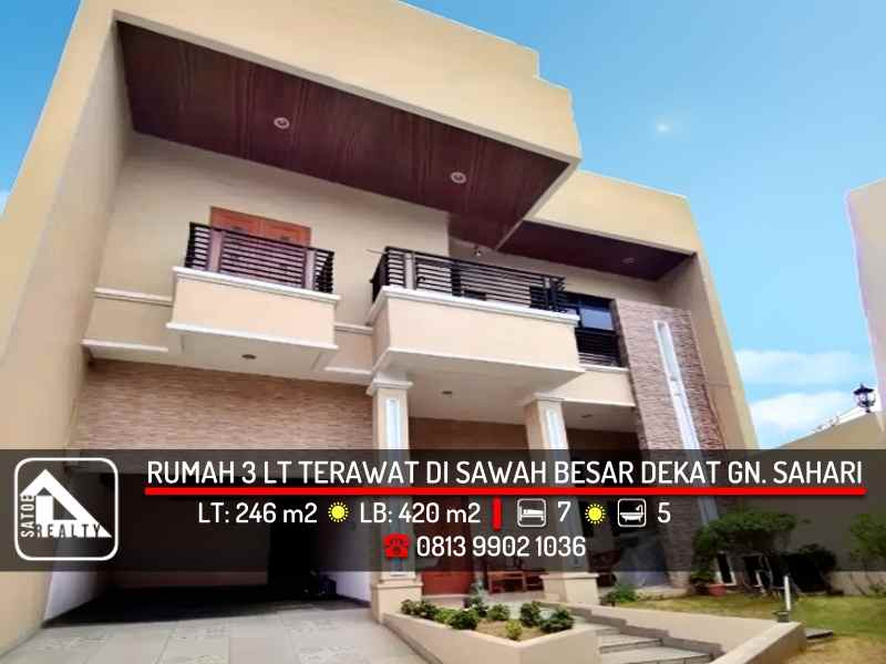 dijual rumah sawah besar jakarta pusat